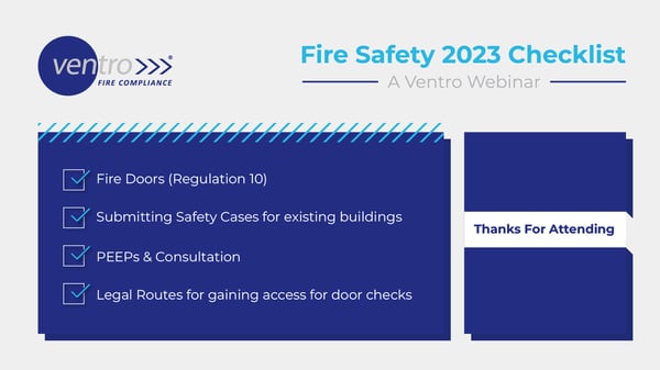 Fire Safety 2023 Checklist