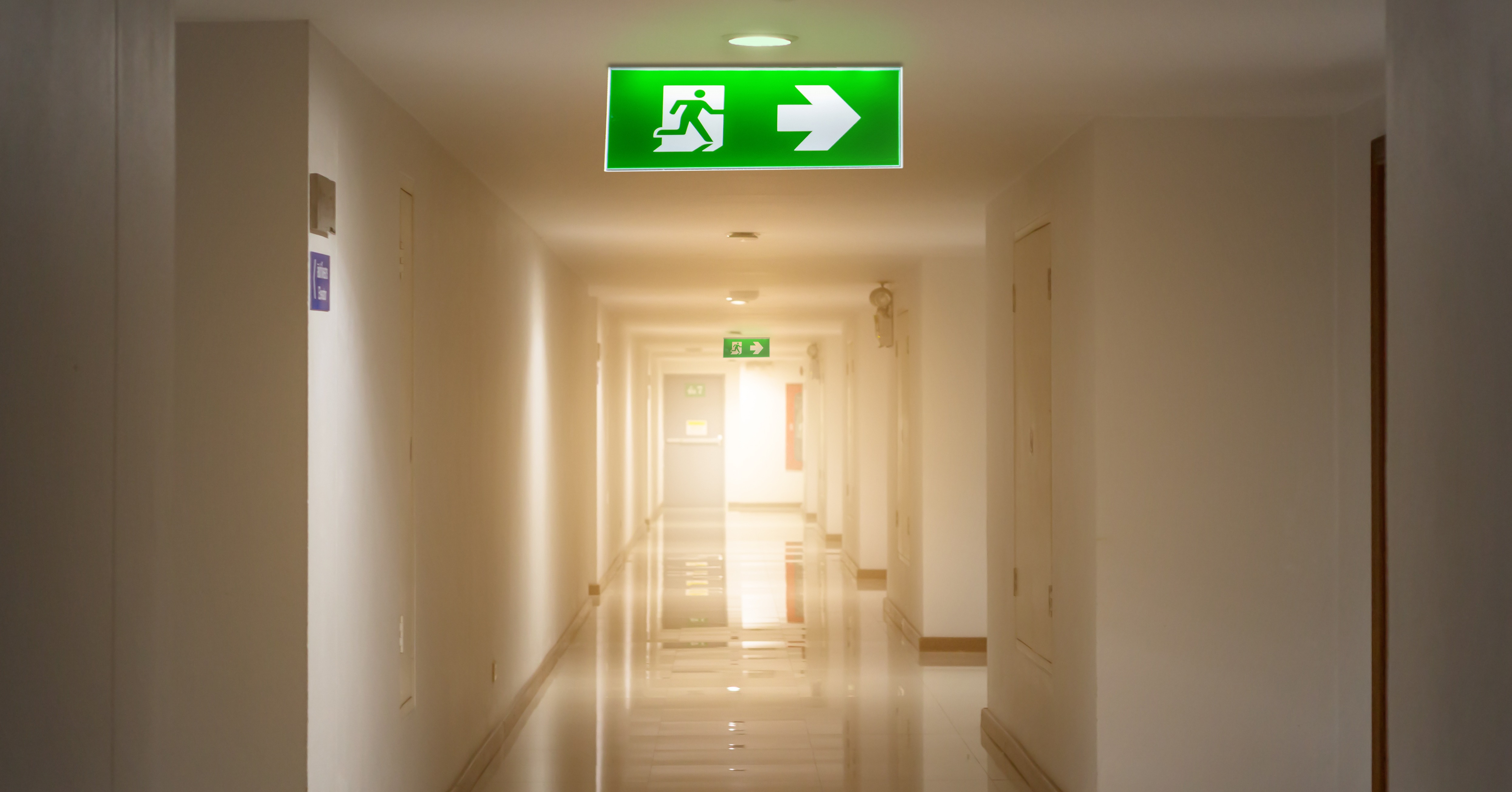 emergency lighting wayfinding signage