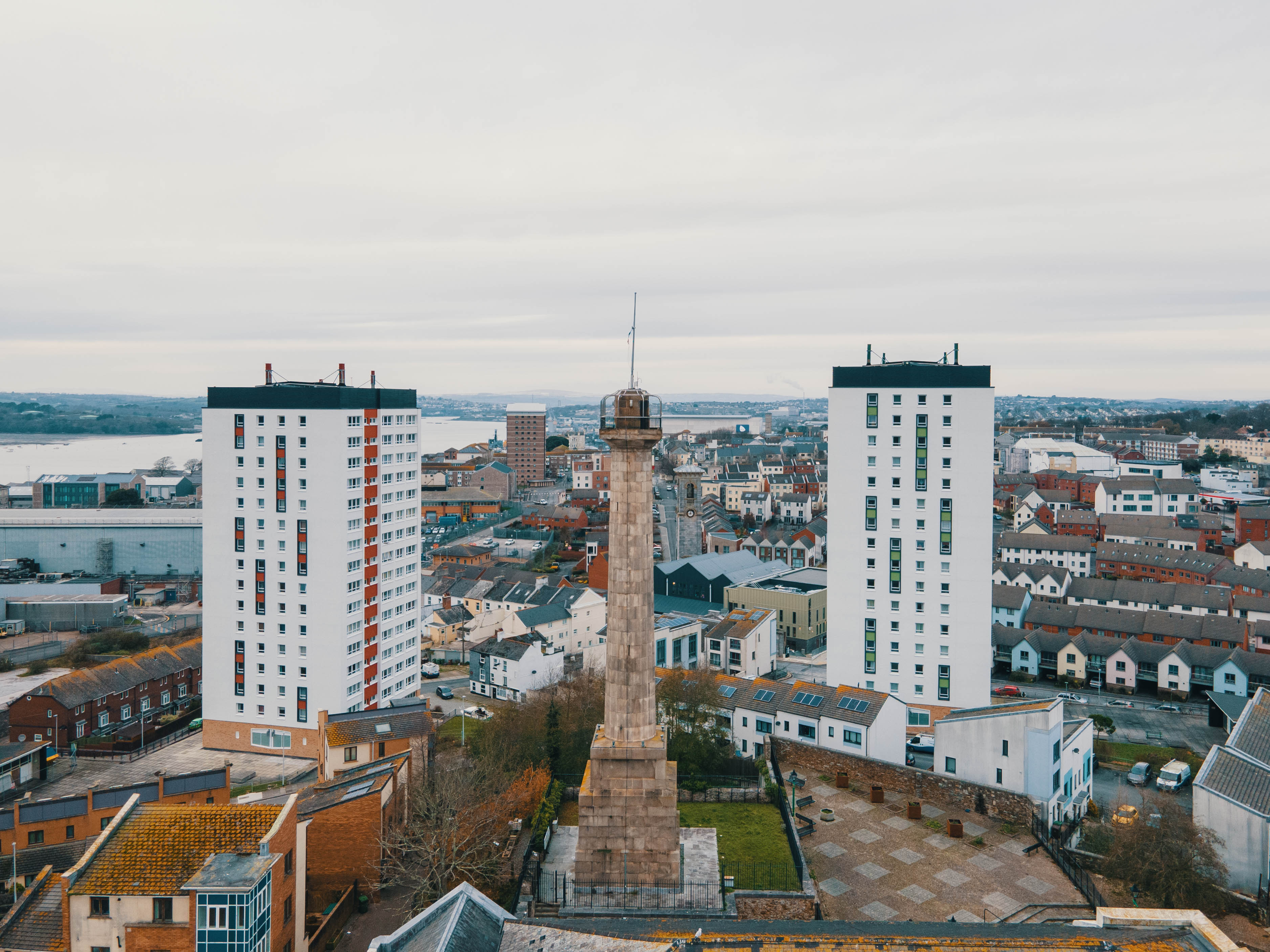 High rise blocks in Plymouth, Devon, UK